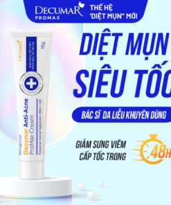 Kem Chấm Mụn Giảm Sưng Viêm, Mờ Thâm Sẹo Sau 48h Thế Hệ Mới Decumar ProMax Cream 15g