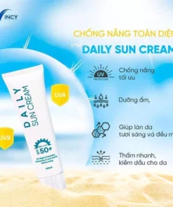 Kem Chống Nắng DAILY SUN CREAM 120ml Quyên Lara, SPF 50++, Thẩm Thấu Nhanh, Không Bết Dính 7 nang2