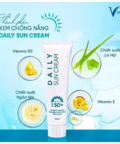 Kem Chống Nắng DAILY SUN CREAM 120ml Quyên Lara, SPF 50++, Thẩm Thấu Nhanh, Không Bết Dính 9 nang4