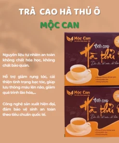 Trà đen tóc Hà Thủ Ô, hết rụng tóc, ngừa bạc tóc, giảm tình trạng suy nhược cơ thể thiếu máu mất ngủ hộp 25 túi lọc