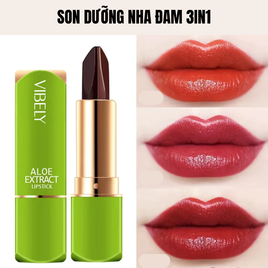 Son dưỡng môi VIBELY 3in1, dưỡng ẩm, lâu trôi, khử thâm môi, son dưỡng môi 3 trong 1 1 Son dưỡng môi VIBELY 3in1, dưỡng ẩm, lâu trôi, khử thâm môi, son dưỡng môi 3 trong 1