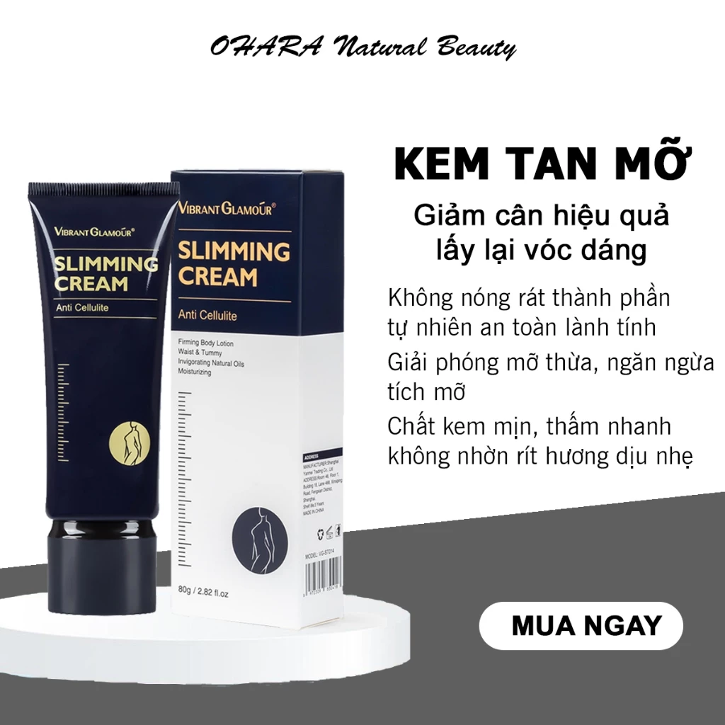 Kem Tan Mỡ Slimming Cream Kem Giảm Mỡ Bụng Giảm Béo Nhanh Chóng Hiệu Quả Toàn Thân 80g 25 tanmo1 5