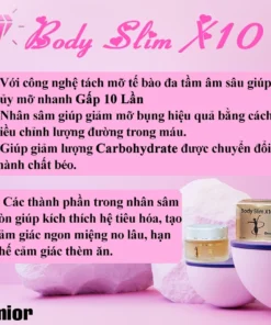 Kem Tan Mỡ Body Slim X10 Giảm Mỡ Bụng, Đùi, Bắp Chân,Băp Tay Béo Đâu Xịt Đó Nhanh An Toàn Hiệu Quả 9 tanmo5