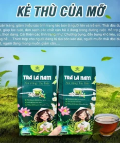 Alternative view of Trà Lá Nam hỗ trợ giảm cân,xẹp bụng, thanh lọc cơ thể, giải độc gan, chống lão hoá - Hộp 60 gói