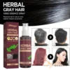 Xịt nấm linh chi đen tóc HERBAL, Tinh chất Herbal Không còn tóc bạc, Tóc mọc tự nhiên, Đen dày óng ánh
