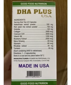 Alternative view of Viên uống bổ não DHA PLUS USA 60v của Mỹ