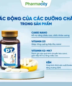 Viên Uống Canxi Tăng Chiều Cao Canxi PT PLus bổ sung Canxi chắc khỏe xương giúp tăng chiều cao