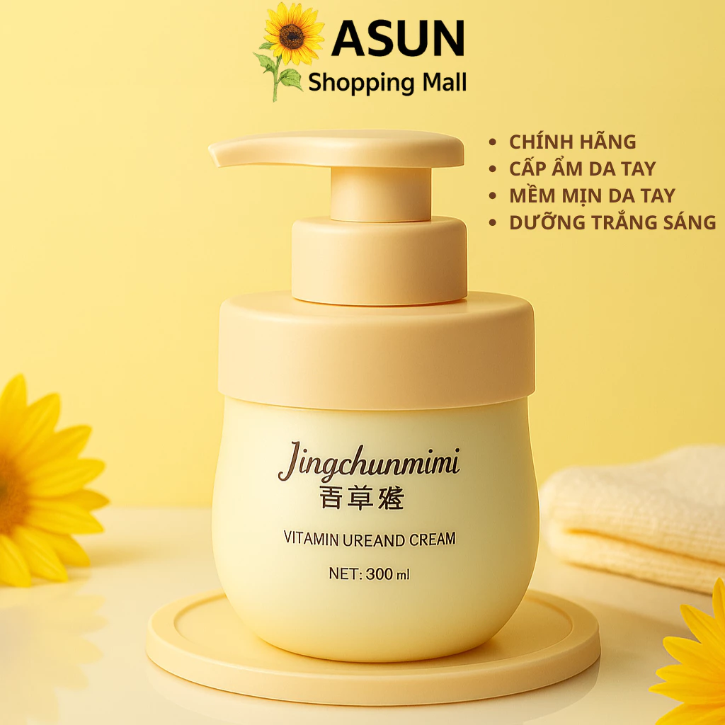 Kem Dưỡng Da Tay Jingchunmimi 300ml Chứa Vitamin E Cấp Ẩm, Mềm Mượt, Dưỡng Trắng Sáng Da Tay 3 Kem Dưỡng Da Tay Jingchunmimi 300ml Chứa Vitamin E Cấp Ẩm, Mềm Mượt, Dưỡng Trắng Sáng Da Tay - Ảnh 3