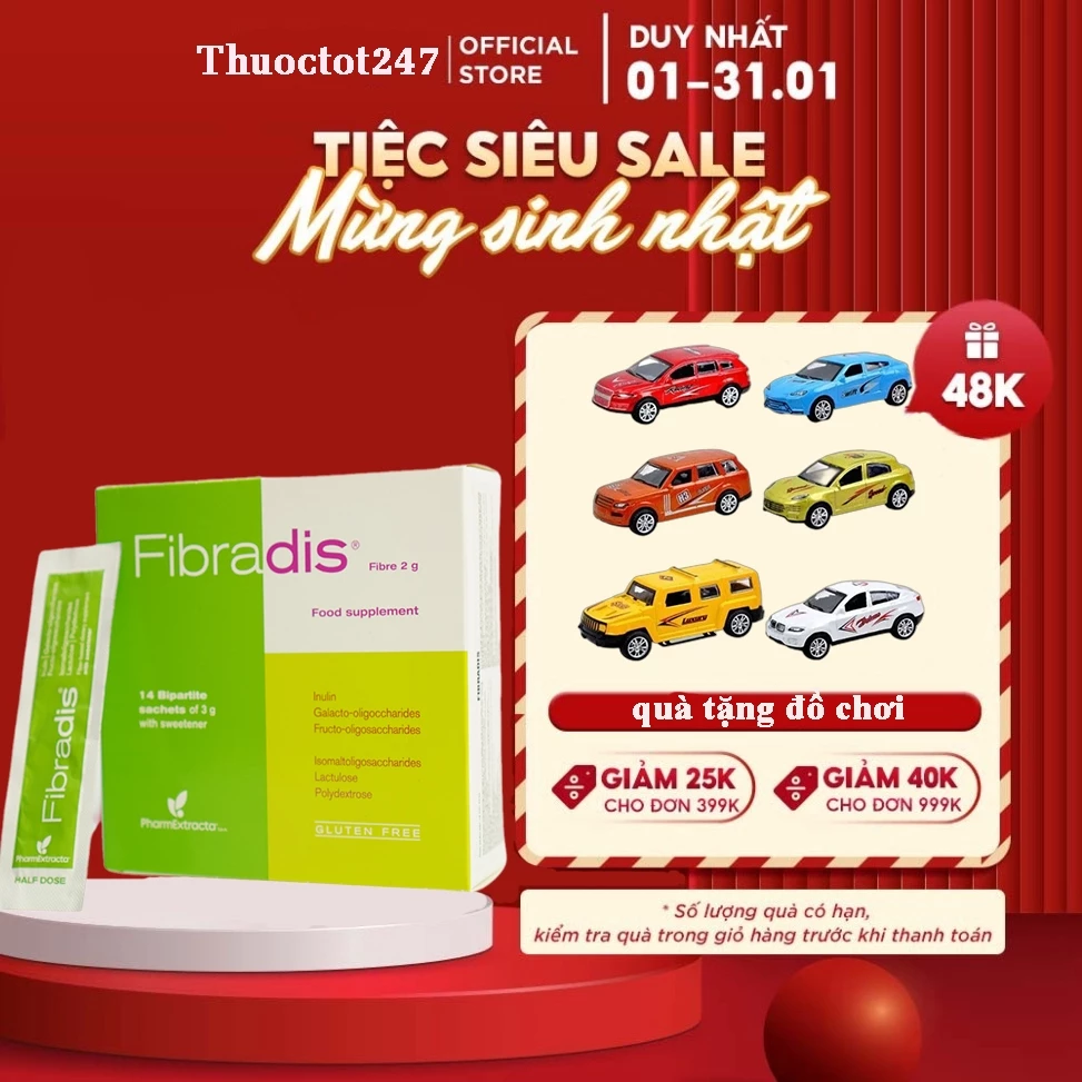 Fibradis bổ sung chất xơ 2 fiba