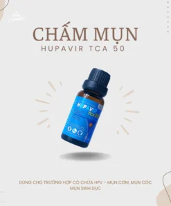 Dung dịch HUPAVIR TCA 50% Xanh chấm mụn sùi HPV, mụn cơm, mụn 10ml 14 hupa5