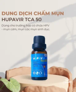 Dung dịch HUPAVIR TCA 50% Xanh chấm mụn sùi HPV, mụn cơm, mụn 10ml 15 hupa6