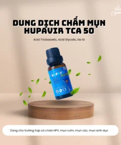 Dung dịch HUPAVIR TCA 50% Xanh chấm mụn sùi HPV, mụn cơm, mụn 10ml 17 hupa8
