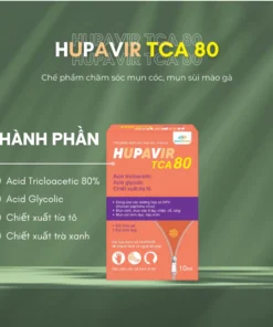 Dung dịch HUPAVIR TCA 80%, 50% chấm mụn sùi HPV, mụn cơm, mụn 10ml 10 huvit3