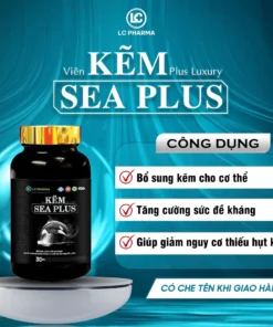 Viên Uống Kẽm SEA MAN Giúp Nâng Cao Sức Khoẻ Nam Giới, Hàng Cao Cấp, 1 Hộp 2 Lọ 30 Viên