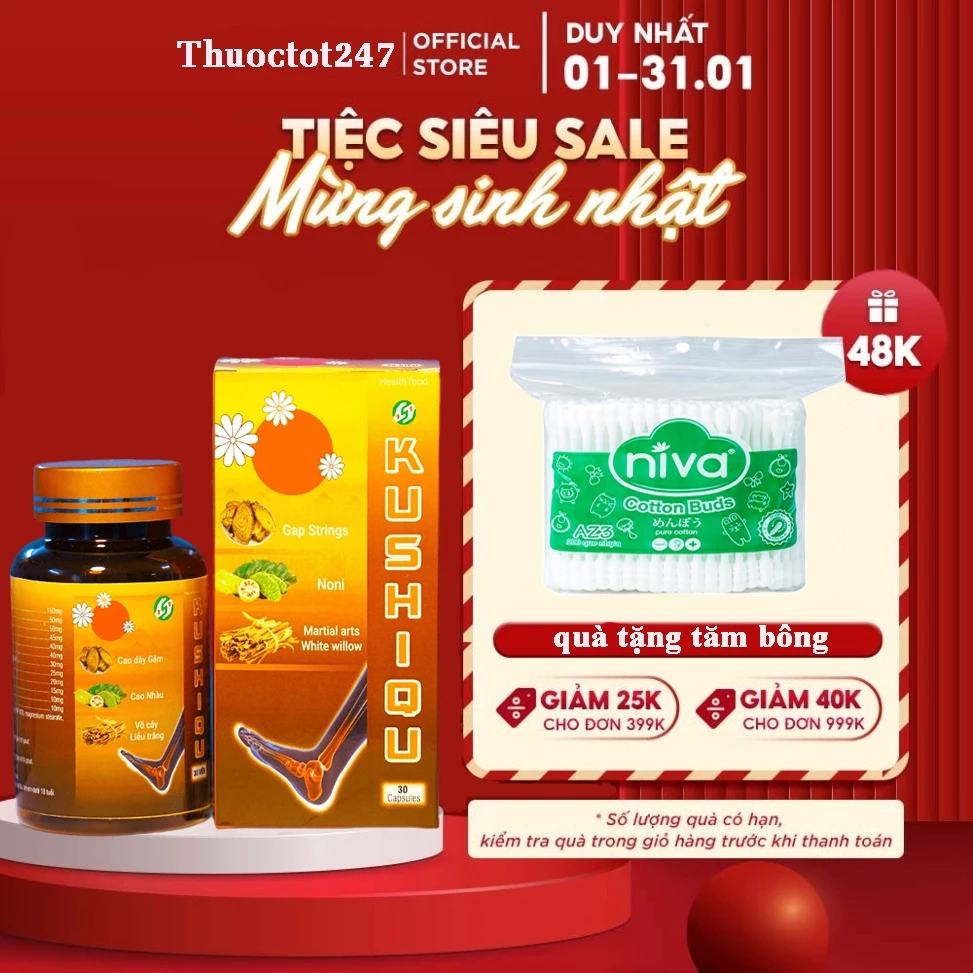Kushiqu, hỗ trợ giảm acid uric, hỗ trợ giảm nguy cơ gout 2 kusshiqu