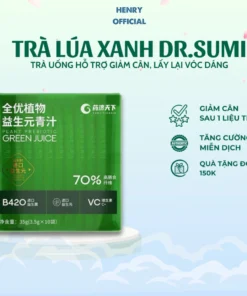 Trà Giảm Cân Lúa Xanh Nhật Bản Dr.Sumi - Thải độc giảm cân - Điều hòa giấc ngủ - hộp 10 gói