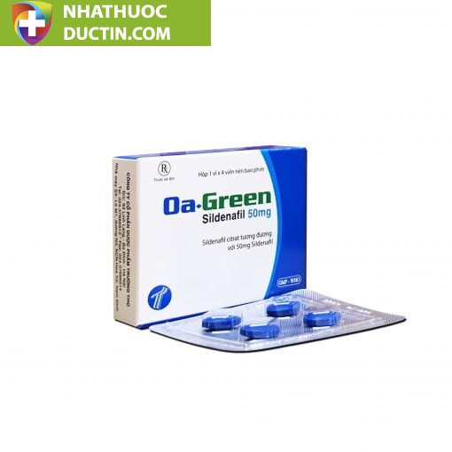 Thuốc điều trị rối loạn cương dương Oa-Green hộp 1 vỉ x 4 viên nén bao phim 14 oagreen1 510x510 1