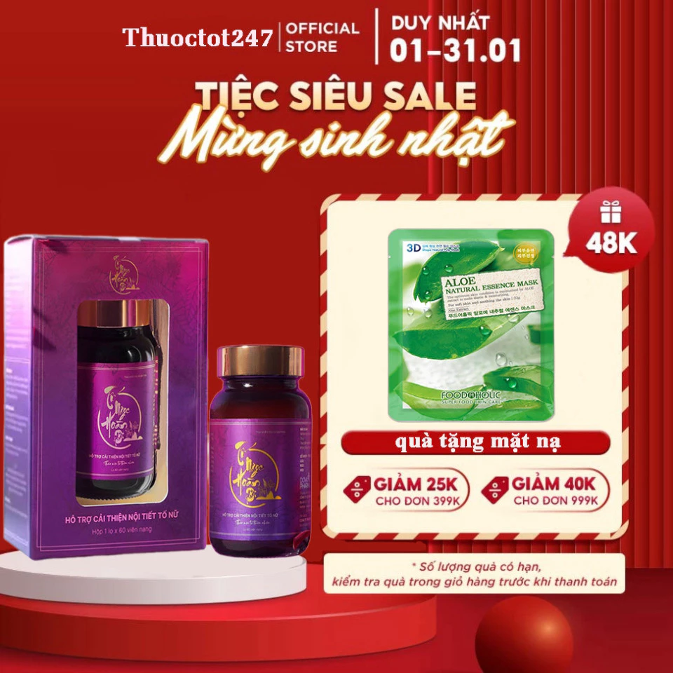 Tố Ngọc Hoàn Plus - Hỗ trợ bổ sung estrogen thực vật, cân bằng nội tiết 1 Tố Ngọc Hoàn Plus - Hỗ trợ bổ sung estrogen thực vật, cân bằng nội tiết