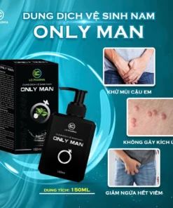 Dung dịch vệ sinh nam giới ONLY MAN hương thơm tự nhiên, Cải thiện hạt ngọc cho phái mạnh (150ml)