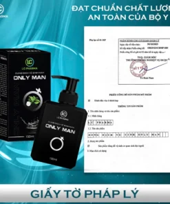 Dung dịch vệ sinh nam giới ONLY MAN hương thơm tự nhiên, Cải thiện hạt ngọc cho phái mạnh (150ml) 8 veisnh5