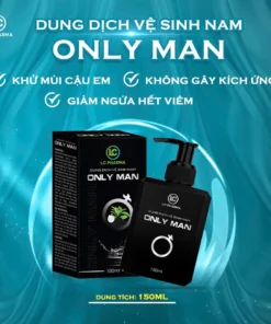 Dung dịch vệ sinh nam giới ONLY MAN hương thơm tự nhiên, Cải thiện hạt ngọc cho phái mạnh (150ml) 9 vesinh1