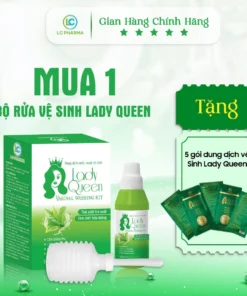 Muối vệ sinh phụ nữ LADY QUEEN 100ml Kèm 1 bình rửa, Giúp làm sạch nhẹ nhàng, đấy lùi tình trạng ngứa ngáy khó chịu 16 muoi6
