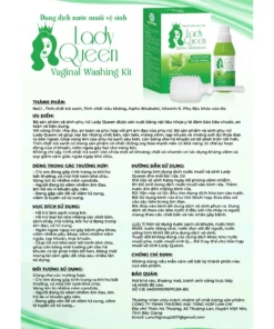 Muối vệ sinh phụ nữ LADY QUEEN 100ml Kèm 1 bình rửa, Giúp làm sạch nhẹ nhàng, đấy lùi tình trạng ngứa ngáy khó chịu 17 muoi7