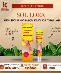 Kem Tan Hạch SOL LORA LYMPHATIC CREAM, Kem SOL LORA Hỗ Trợ Tiêu Hạch, U Mỡ, Hạch Bạch Huyết, U Bã Đậu