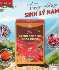 Trà sinh lý nam ba kích ngọc cẩu đông trùng hạ thảo bổ thận tráng dương an toàn hiệu quả hộp 60 gói túi lọc