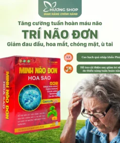 Viên Uống Bổ Não Ginkgo Biloba Tăng Cường Trí Nhớ MINH NÃO ĐƠN HOA SAO Chính Hãng