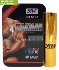 Chai Xịt MAXMAN Delay Spray Hỗ Trợ Kéo Dài Thời Gian Quan Hệ Cho Quý Ông MMC USA 10ml