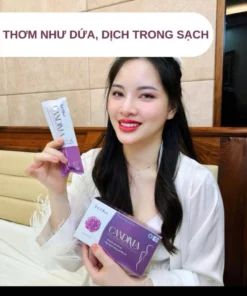 Dung Dịch Vệ Sinh Phụ Nữ CANDIMA Thehigh Dạng gel ho trợ Làm Sạch Khử Mùi , Dịu Ngứa Hộp 8 gói 13 gel5