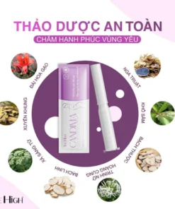 Dung Dịch Vệ Sinh Phụ Nữ CANDIMA Thehigh Dạng gel ho trợ Làm Sạch Khử Mùi , Dịu Ngứa Hộp 8 gói 16 gel8