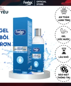 Gel bôi trơn Feelex Lubricant siêu trơn, lâu khô, lạnh gốc nước an toàn 250ml 11 geltron1 2