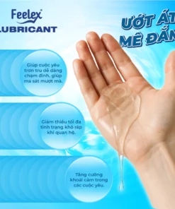 Gel bôi trơn Feelex Lubricant siêu trơn, lâu khô, lạnh gốc nước an toàn 250ml 13 geltron3 1