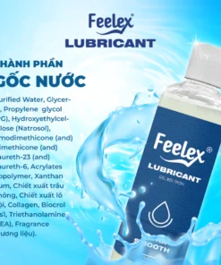 Gel bôi trơn Feelex Lubricant siêu trơn, lâu khô, lạnh gốc nước an toàn 250ml 16 geltron7