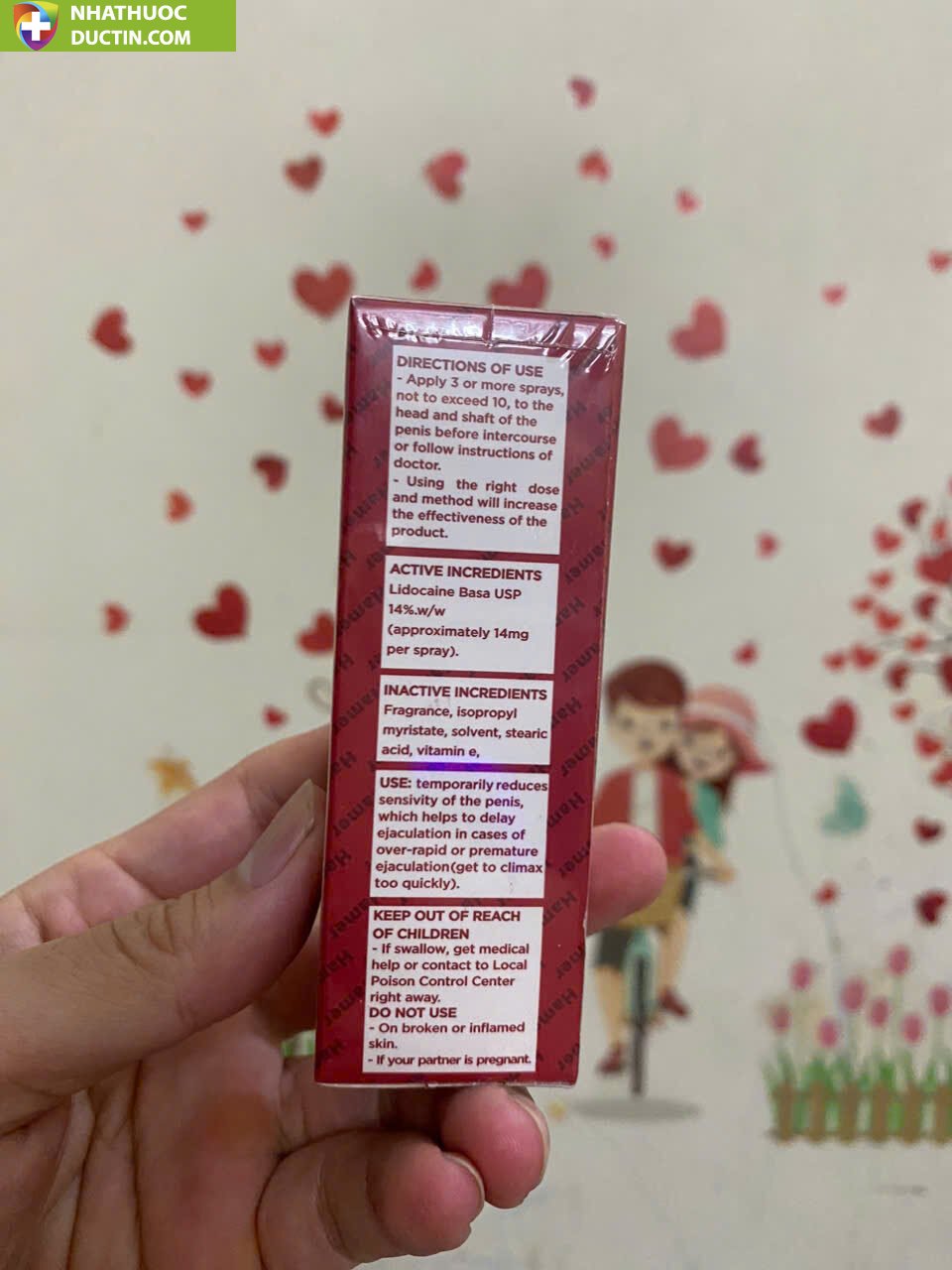 Chai xịt Hamer hỗ trợ kéo dài thời gian cho nam giới 15 hamer2