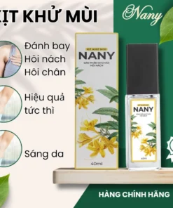 Xịt Khử Mùi Hôi Nách NANY 40ml, Khử Mùi Cơ Thể, Mùi Hôi Nách,Hôi Chân, Ngăn Đổ Mồi Hôi