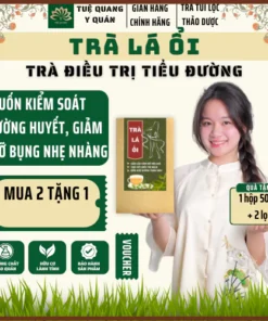 Alternative view of Trà lá ổi TUỆ QUANG hỗ trợ đường huyết ổn định, tốt cho tiểu đường, giảm mỡ máu, hỗ trợ giảm cân