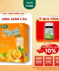Alternative view of Siro Giảm Cân Nio Slim Plus Giảm Cân nhanh cấp tốc giảm mỡ bụng Hiệu Quả Tặng Kèm Detox Rau Củ