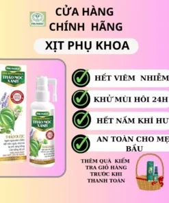 Xịt phụ khoa thảo mộc xanh x4 100ml hỗ trợ nấm ngứa viêm phụ khoa giúp vùng kín âm đạo hết viêm