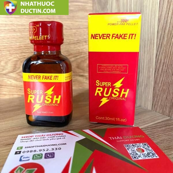 Tinh Dầu Popper Super Rush Red 30ml Đỏ – Chính Hãng USA, Kích Thích Mạnh, Tăng Hưng Phấn 8 tinh dau popper super rush red 30ml do chinh hang usa kich thich manh tang hung phan