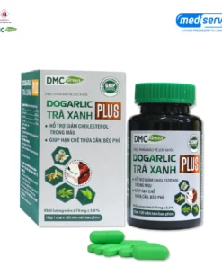 Dogarlic Trà Xanh Plus Domesco - Hỗ trợ giảm mỡ máu - Hạn chế thừa cân, béo phì 6 traxanh2