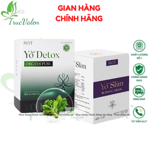 Giảm Cân Yo Slim Kèm Yo Detox B.O.T Giảm 3-5kg sau 15 ngày 16 truva 1