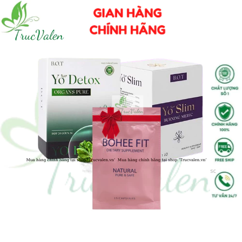 Giảm Cân Yo Slim Kèm Yo Detox B.O.T Giảm 3-5kg sau 15 ngày 15 truva2