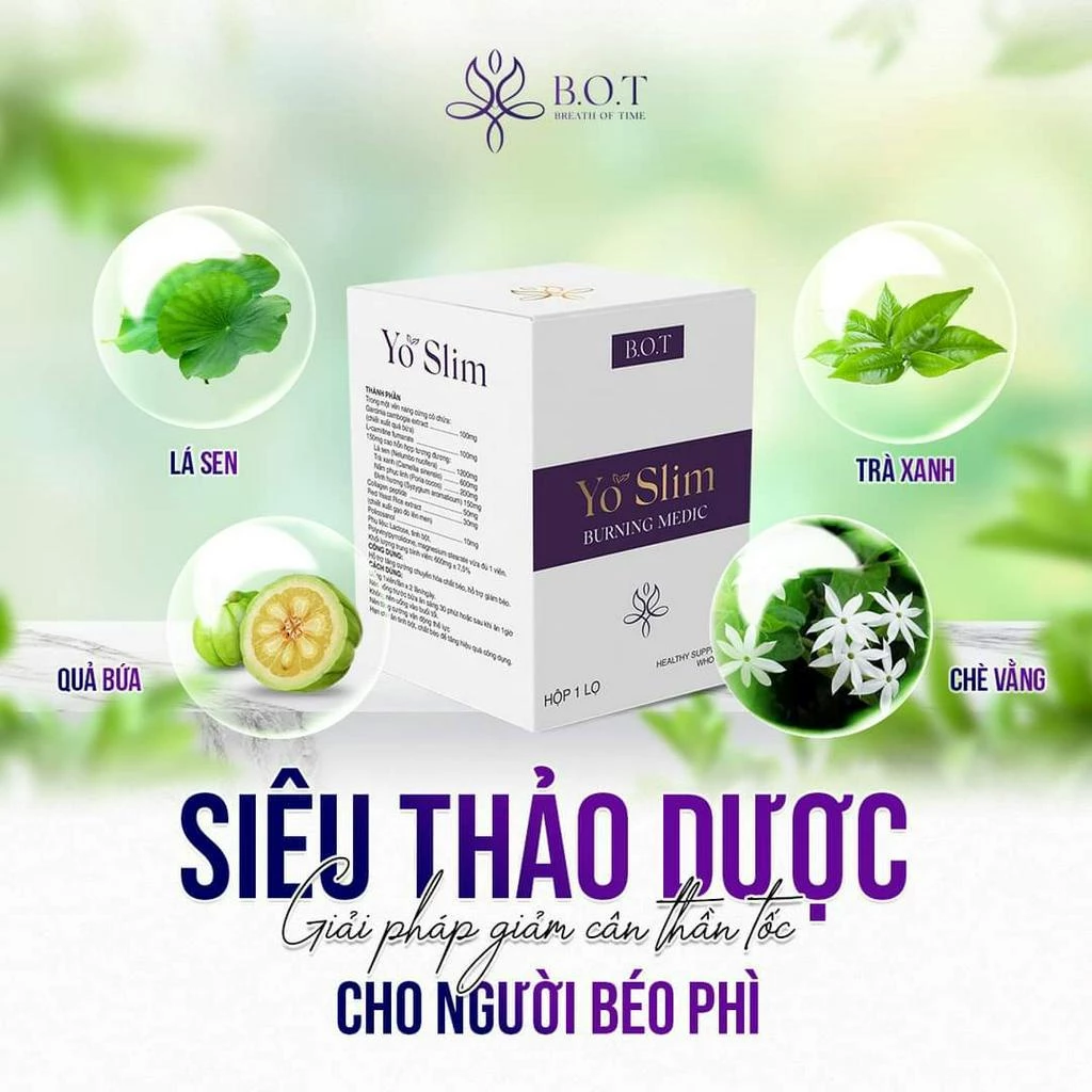 Giảm Cân Yo Slim Kèm Yo Detox B.O.T Giảm 3-5kg sau 15 ngày 12 truva5