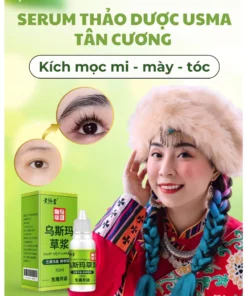 Serum Thảo Dược Usma Kích Mọc Lông Mi, Mày, Tóc Usma - 10ml, Tinh Chất Cỏ Usma Tân Cương 3in1