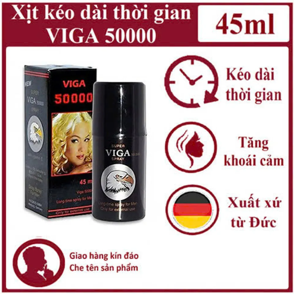 Chai xịt Super Viga 50000 chính hãng Đức kéo dài thời gian cho nam 6 vigra2