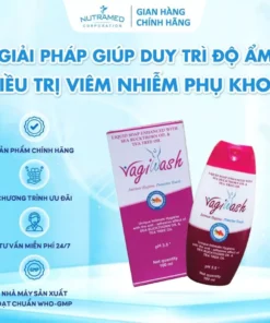 Nhũ dịch vệ sinh phụ nữ Vagiwash khử mùi hôi, duy trì độ ẩm, hỗ trợ sức khỏe phụ khoa (Hộp 100ml)