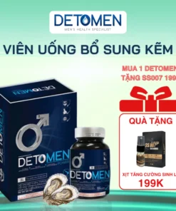 Alternative view of Viên Uống Bổ Sung Kẽm Detomen Power Tăng Cường Sức Khỏe Nam Giới Bổ Thận 30 Viên